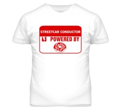 Streetcar Conductors Fueled by Donuts Occupations T Shirt