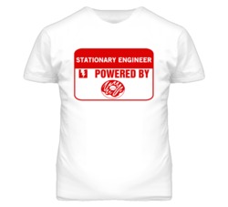 Stationary Engineerss Fueled by Donuts Occupations T Shirt