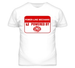 Power-Line Mechanics Fueled by Donuts Occupations T Shirt