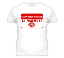 Securities Brokers Fueled by Donuts Occupations T Shirt