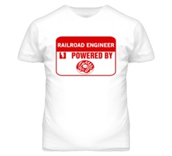 Railroad Engineers Fueled by Donuts Occupations T Shirt