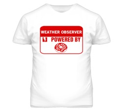 Weather Observers Fueled by Donuts Occupations T Shirt