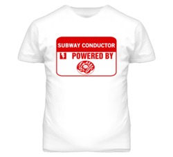 Subway Conductors Fueled by Donuts Occupations T Shirt