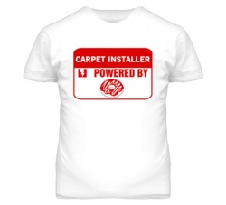 Carpet Installers Fueled by Donuts Occupations T Shirt