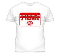 Fence Installers Fueled by Donuts Occupations T Shirt
