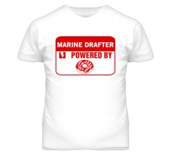 Marine Drafters Fueled by Donuts Occupations T Shirt