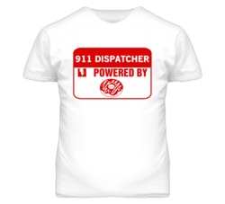 911 Dispatchers Fueled by Donuts Occupations T Shirt