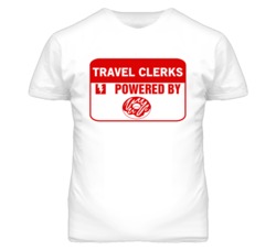 Travel Clerkss Fueled by Donuts Occupations T Shirt