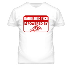 Radiologic Technologists Powered by Pizza Occupations T Shirt