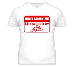 Budget Accountants Powered by Pizza Occupations T Shirt