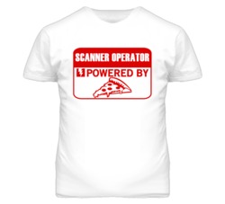Scanner Operators Powered by Pizza Occupations T Shirt