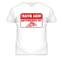 Traffic Agents Powered by Pizza Occupations T Shirt