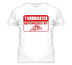 Yardmaster Powered By Pizza Occupation T Shirt