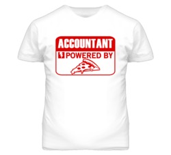 Accountant Powered By Pizza Occupation T Shirt