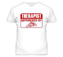 Therapist Powered By Pizza Occupation T Shirt