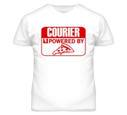 Courier Powered By Pizza Occupation T Shirt