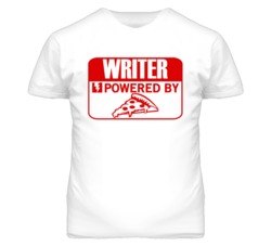 Writer Powered By Pizza Occupation T Shirt