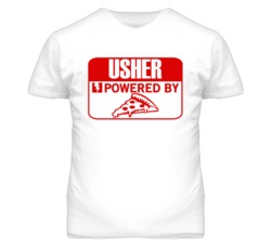 Ushers Powered By Pizza Occupation T Shirt