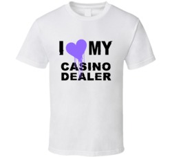 Casino Dealer I Heart My Occupation T Shirts