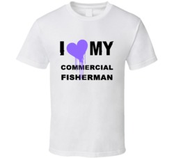 Commercial Fisherman I Heart My Occupation T Shirts