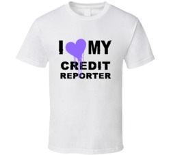 Credit Reporter I Heart My Occupation T Shirts