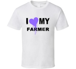 Farmer I Heart My Occupation T Shirts