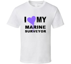 Marine Surveyor I Heart My Occupation T Shirts