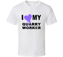 Quarry Worker I Heart My Occupation T Shirts