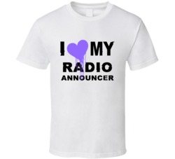 Radio Announcer I Heart My Occupation T Shirts