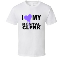 Rental Clerk I Heart My Occupation T Shirts