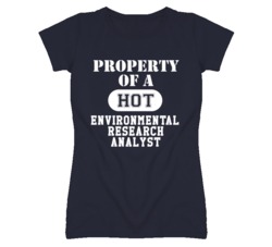 Property Of A Hot Environmental Research Analyst Funny Job T Shirt