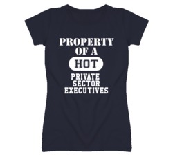 Property Of A Hot Private Sector Executives Funny Job T Shirt