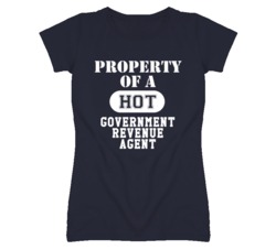 Property Of A Hot Government Revenue Agent Funny Job T Shirt