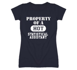 Property Of A Hot Statistical Assistant Funny Job T Shirt