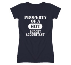 Property Of A Hot Budget Accountant Funny Job T Shirt
