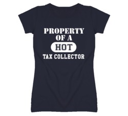 Property Of A Hot Tax Collector Funny Job T Shirt