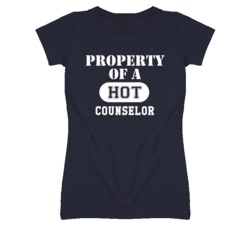 Property Of A Hot Counselor Funny Job T Shirt