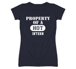 Property Of A Hot Intern Funny Job T Shirt