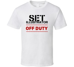 Set Illustrator Off Duty Occupation T Shirt