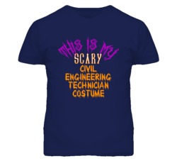 This Is My Scary Civil Engineering Technician Costume Funny Halloween 