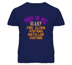 This Is My Scary Fire Alarm Systems Installer Costume Funny Halloween 