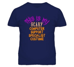 This Is My Scary Computer Support Specialist Costume Funny Halloween T