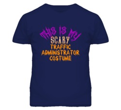 This Is My Scary Traffic Administrator Costume Funny Halloween T Shirt