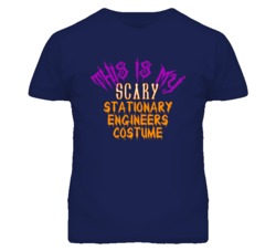 This Is My Scary Stationary Engineers Costume Funny Halloween T Shirt