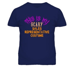 This Is My Scary Sales Representative Costume Funny Halloween T Shirt