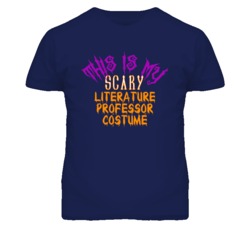This Is My Scary Literature Professor Costume Funny Halloween T Shirt