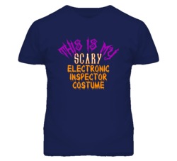 This Is My Scary Electronic Inspector Costume Funny Halloween T Shirt