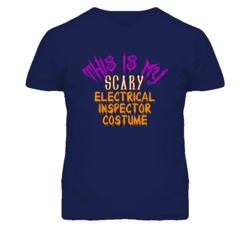 This Is My Scary Electrical Inspector Costume Funny Halloween T Shirt