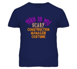 This Is My Scary Construction Manager Costume Funny Halloween T Shirt