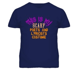 This Is My Scary Poets and Lyricists Costume Funny Halloween T Shirt